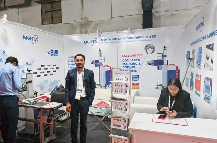 Mehta Hitech showcases LaserJet coders for water bottles, pharma packs and UV applications