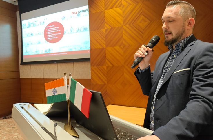 Fabio Spinelli emphasises BG Plast’s Sagec bubble board technology