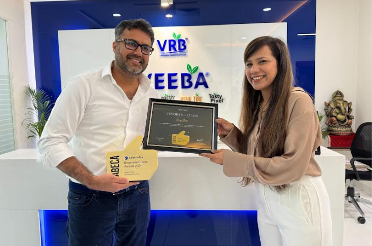 Veeba rated as Top FMCG company by AmbitionBox Awards 2024