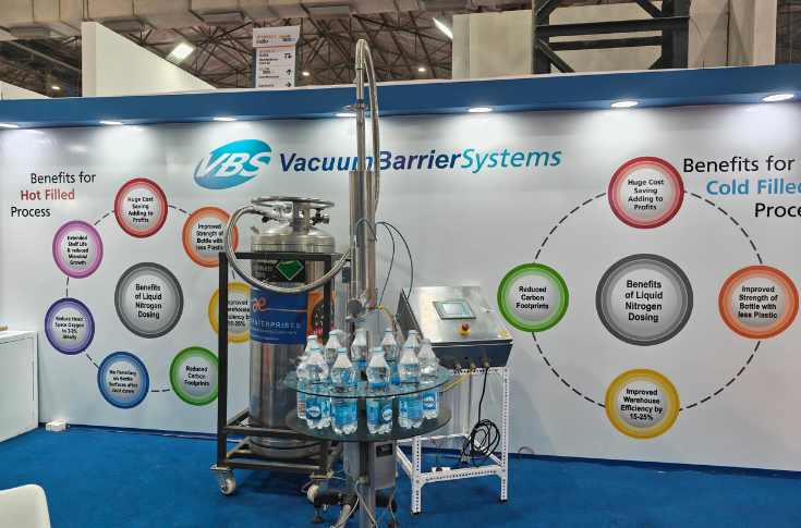 VBS liquid nitrogen dosing system optimises PET bottles for beverage lines