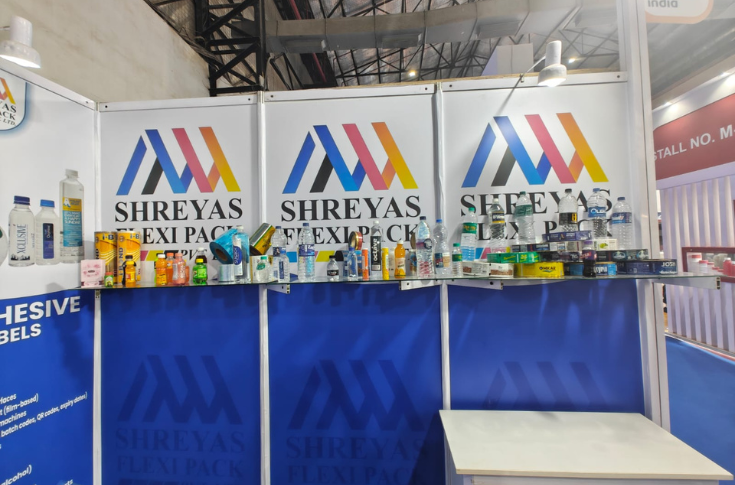 Shreyas Flexi Pack showcases PVC shrink sleeves, wraparound BOPP labels and new holographic security strip